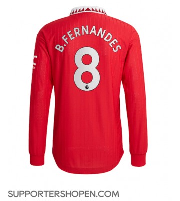 Manchester United Bruno Fernandes #8 Hemma Matchtröja 2022-23 Långärmad